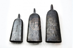 Set (3 Stück) authentischer Glocken aus Baro (Oberguinea)